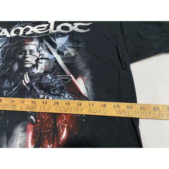 Rare KAMELOT Large Shadow Theory Tour T-Shirt 2018 North America Concert - Picture 3 of 9